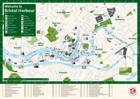 Bristol harbour map - Ontheworldmap.com