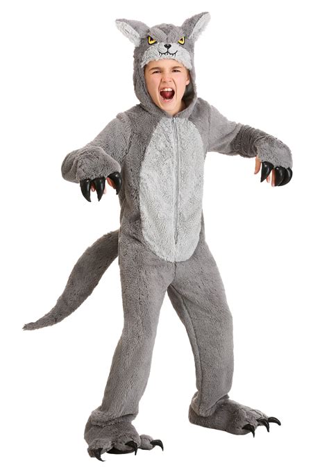 Grey Wolf Kid's Costume