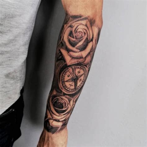 Details more than 83 masculine rose tattoo designs latest - in.coedo.com.vn