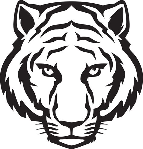 Outline Tiger Clip Art Black And White - vayp-por