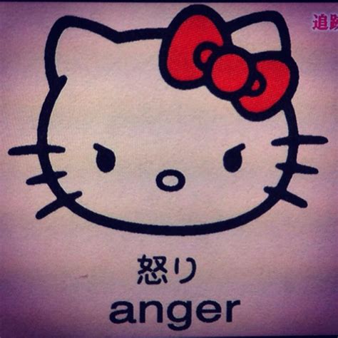 Hello Kitty's angry face