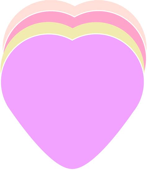 cute pastel heart sticker decoration 17217375 PNG