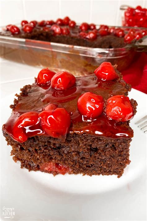 Easy Chocolate Cherry Cake - Granny's in the Kitchen