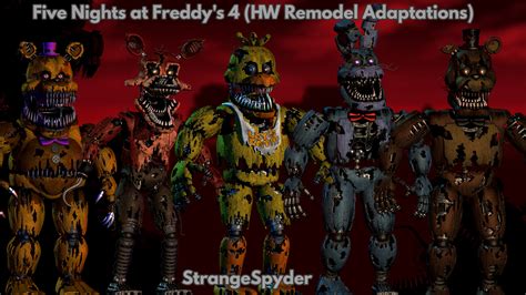 ArtStation - Five Nights at Freddy's 4 Nightmare Animatronics (HW ...