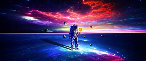 2560x1080 Astronaut Exploring Space 2560x1080 Resolution Wallpaper, HD ...