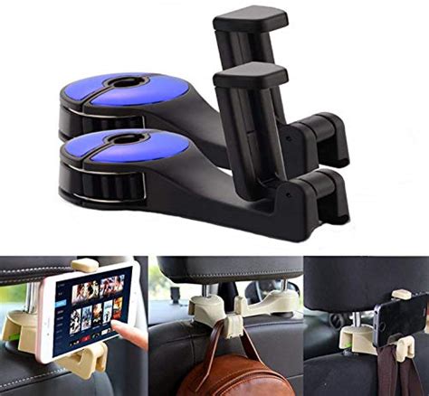 2-in-1 car hook, multifunctional car rear seat headrest hook, Car ...