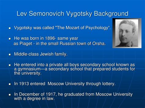 Ppt Lev Vygotsky | Images and Photos finder