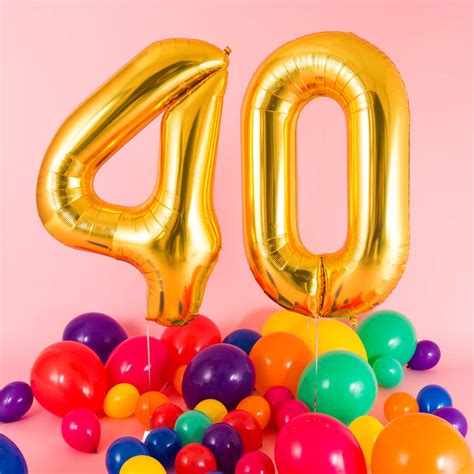 happy 40th birthday balloons by bubblegum balloons | notonthehighstreet.com