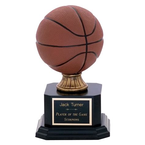 Personalized Full-Color Basketball Trophy