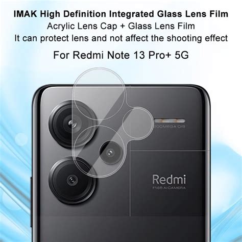 Xiaomi Redmi Note 13 Pro+ Imak HD Camera Lens Tempered Glass Protector ...