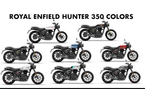 Royal Enfield Hunter 350 Colors: Blue, Red, Black (8+ Colors) - GaadiKey