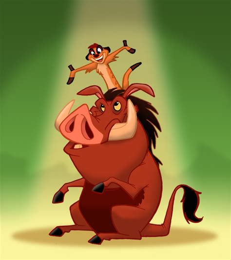 Pumbaa and Timon by toonbaboon on DeviantArt