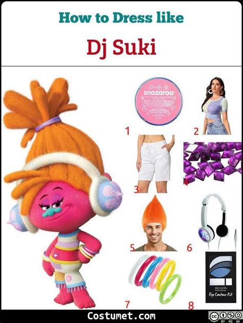 DJ Suki (Trolls) Costume for Cosplay & Halloween | Troll costume, Dj ...