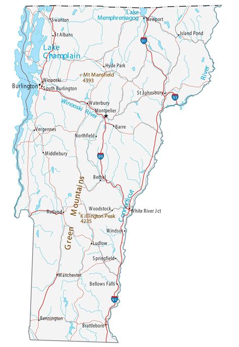 Vermont State On Map - Celene Annamarie