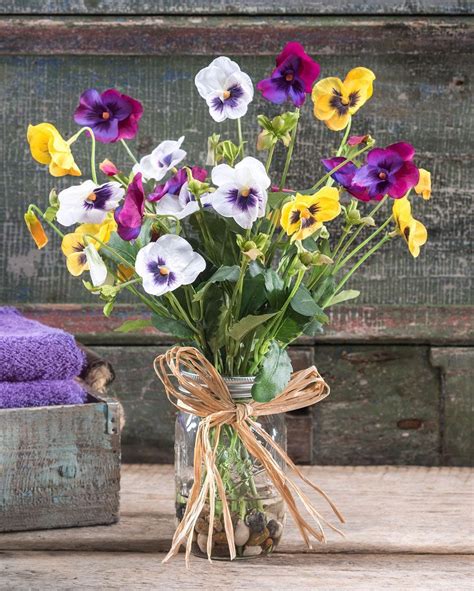 Buy Pansy Pastime, a delightful silk flower arrangement at Petals ...