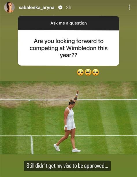 Wimbledon 2023: Aryna Sabalenka reveals her visa for Wimbledon 2023 is ...