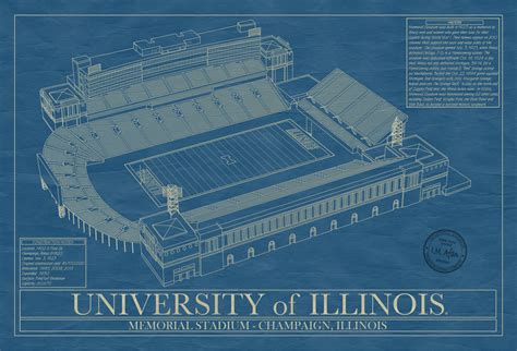 Illinois - Memorial Stadium - Stadium Blueprint Company