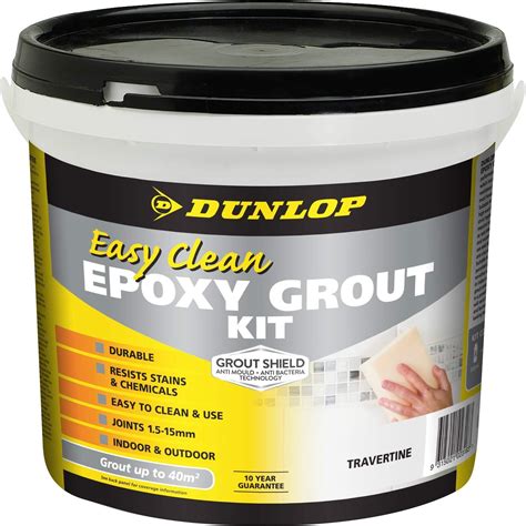 Dunlop Easy Clean Epoxy Grout Kit, For Construction, Joint Width: 1.5 ...