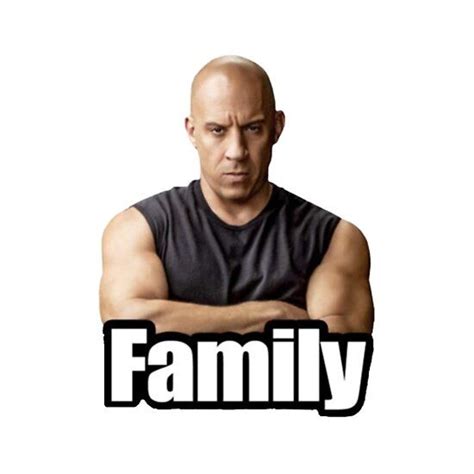 Vin Diesel- FAMILY MEME by Sr-vinnce | Redbubble | Family meme, Family ...