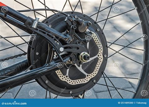 Rear Bicycle Wheel Hub Motor Stock Photo - Image of modification ...