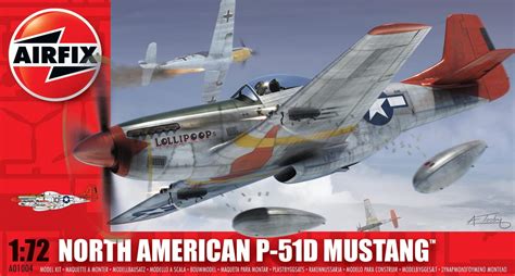 Buy Airfix 1:72 Scale North American P-51D Mustang Aircraft Series 1 ...