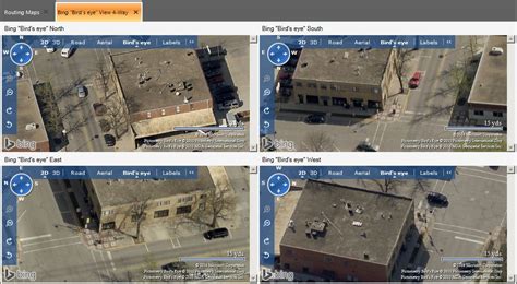 Use aerial views of maps