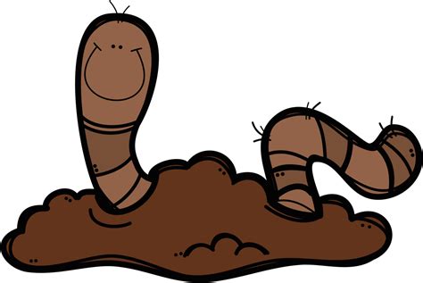 Large Animated Earthworm Clipart