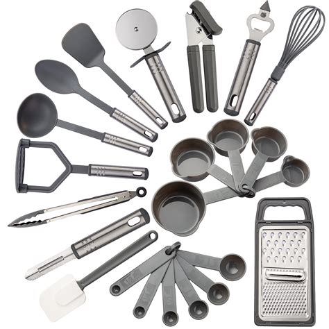 Lux Decor Collection Kitchen Utensils Set - Nylon and Stainless Steel ...