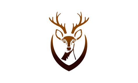 Deer Head Creative Design Logo Vector Graphic by 2qnah · Creative Fabrica