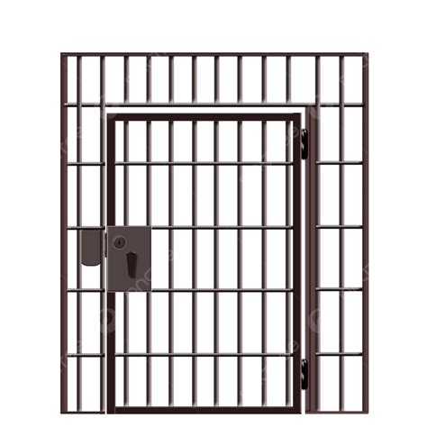 Prison Cell Door Vector Transparent Jail Room Like Real, Prison Cell ...