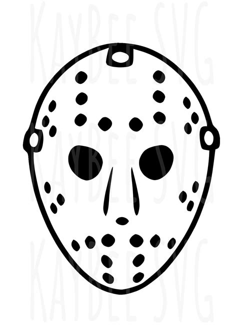 Jason Halloween Mask, Halloween Masks, Jason Mask, Mask Drawing, Hockey ...