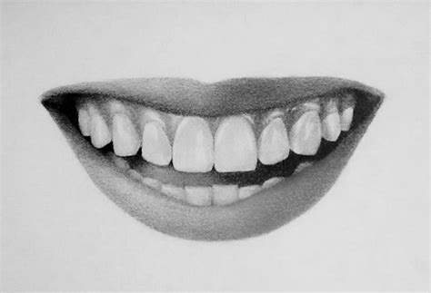 How to Draw Teeth and Lips - 7 Easy Steps | RapidFireArt