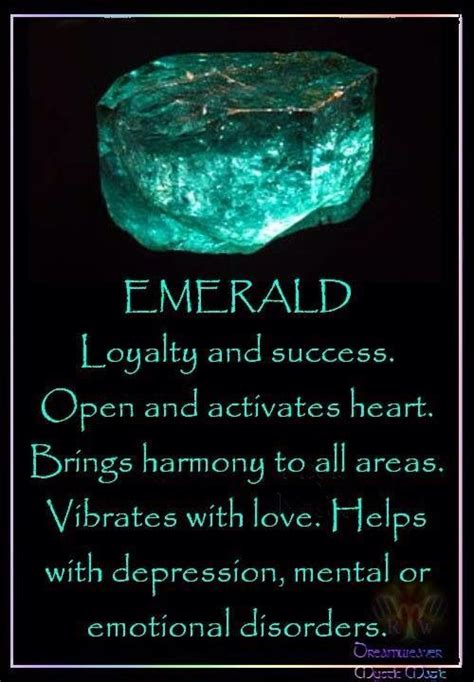 The meaning of the crystal gem Emerald | Stones and crystals, Crystals ...