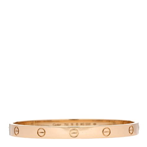 CARTIER 18K Yellow Gold LOVE Bracelet 19 1305316 | FASHIONPHILE