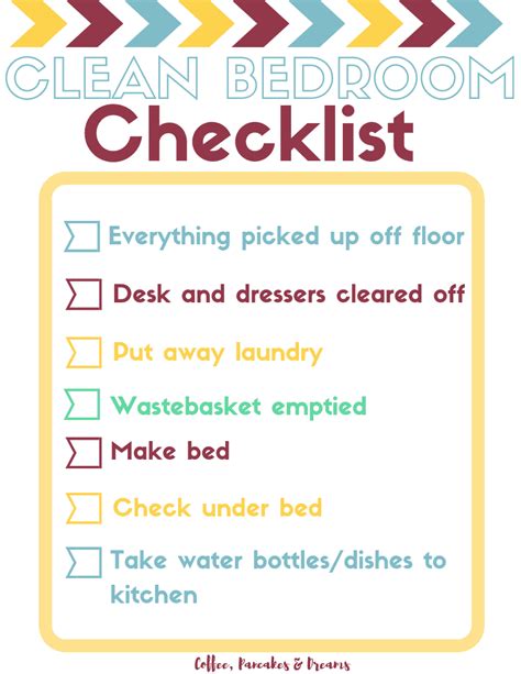 Kids Clean Room Checklist - Coffee, Pancakes & Dreams