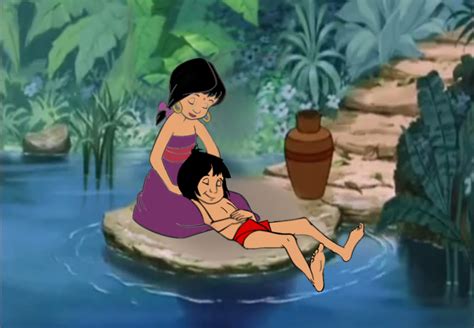 Image - Mowgli and Shanti are both relaxing.png | Love Interest Wiki ...