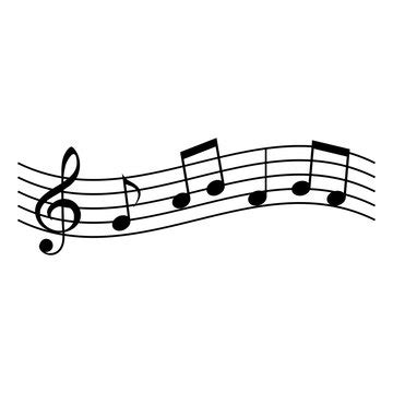 Music Notes Clipart Black And White