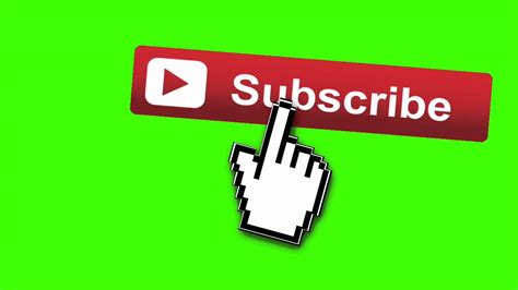 Animated Subscribe Button|Green Screen Footage - YouTube