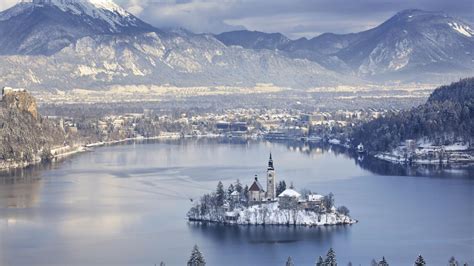 Oft Photographed Lake Bled Slovenia In Winter wallpaper | nature and ...