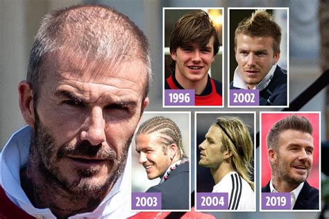 David Beckham shows off thinning hair two years after his hair ...