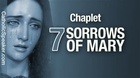 The Chaplet of the Seven Sorrows of Mary [ROSARY] 2020 | Chaplet, 7 ...