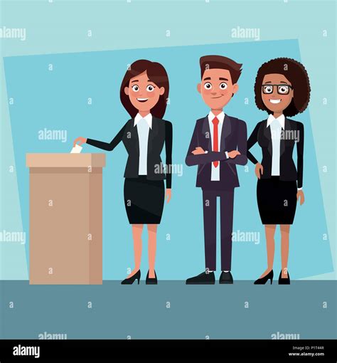 People voting cartoons Stock Vector Image & Art - Alamy