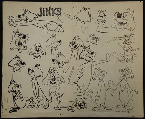 Pixie and Dixie and Mr. Jinks Model Sheet - ID: junhbmodel9205 | Van ...