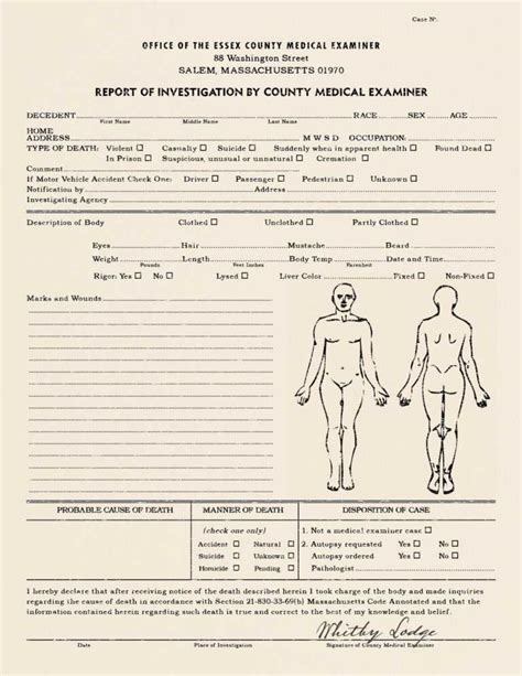 25 Images Of Sample Autopsy Report Blank Template | Gieday In Blank ...