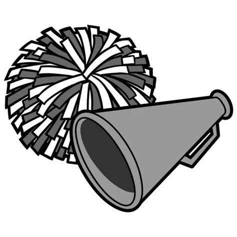 Cheer Megaphone Clipart Black And White Car