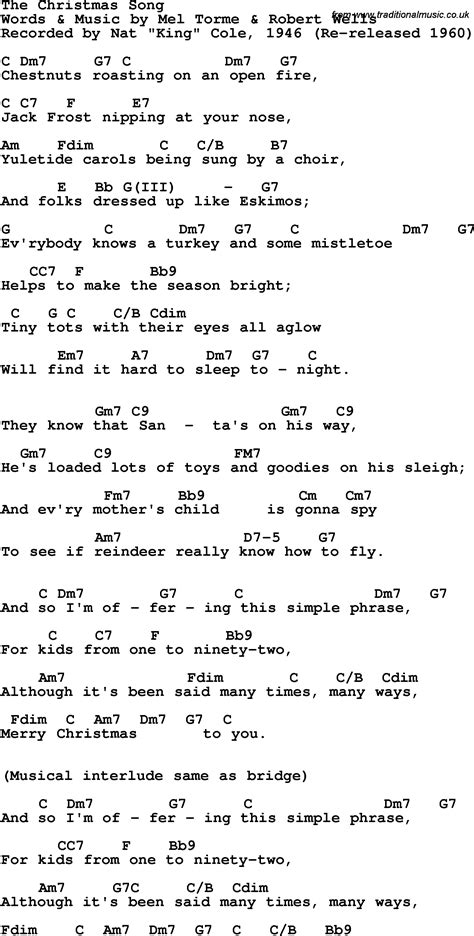 Christmas_Song_The-Nat_King_Cole_1946.png (1584×3131) | Song lyrics and ...