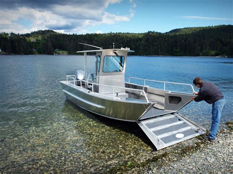 20' Landing Craft Centre Console Aluminum Boat By Silver Streak Boats