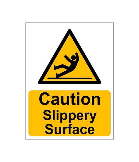 clickforsign.com Caution Slippery Surface Sign Board: Buy Online at ...