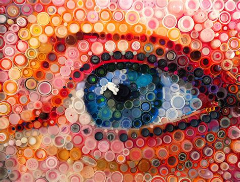 Hundreds Of Plastic Bottle Caps Turned Into Stunning Images By Mary ...