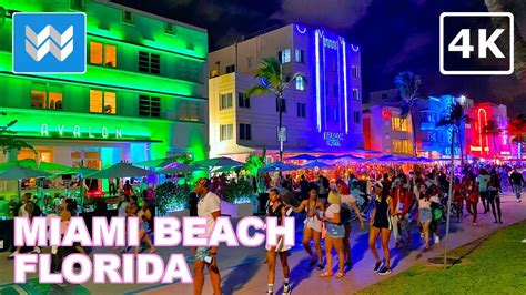 [4K] Nightlife at Ocean Drive in Miami South Beach Florida – 2021 ...